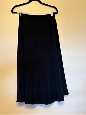 Giorgio Armani black maxi flowing skirt size 6